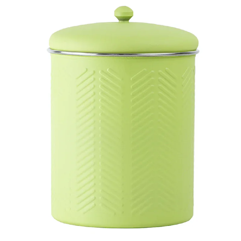 Pawpourri Chevron Emboss Treat Jar for Dogs and Cats (Green)