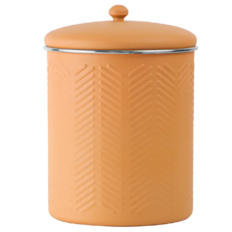 Pawpourri Chevron Emboss Treat Jar for Dogs and Cats (Peach)