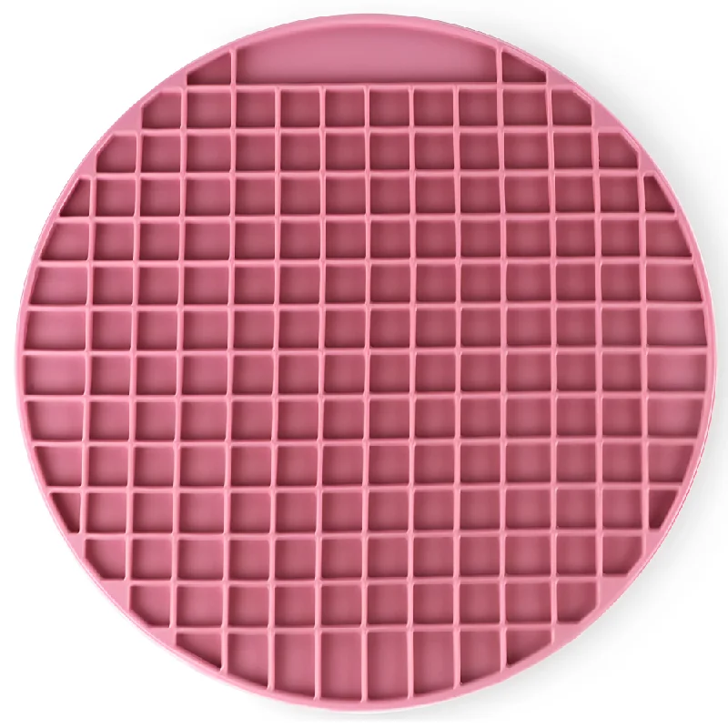 Pawpourri Round Lickmat for Dogs and Cats (Pink)