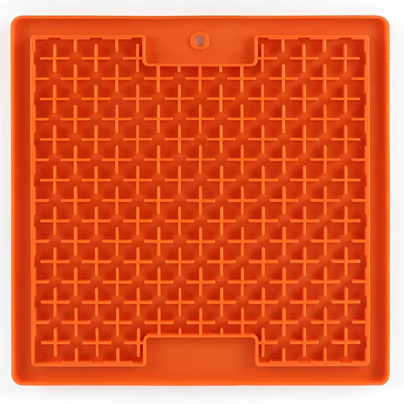 Pawpourri Sqaure Lickmat for Dogs and Cats (Orange)