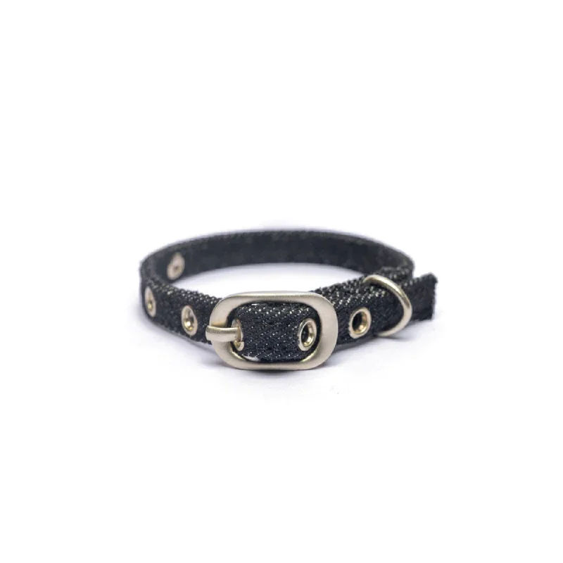 PetWale Collar for Cats (Black Denim)