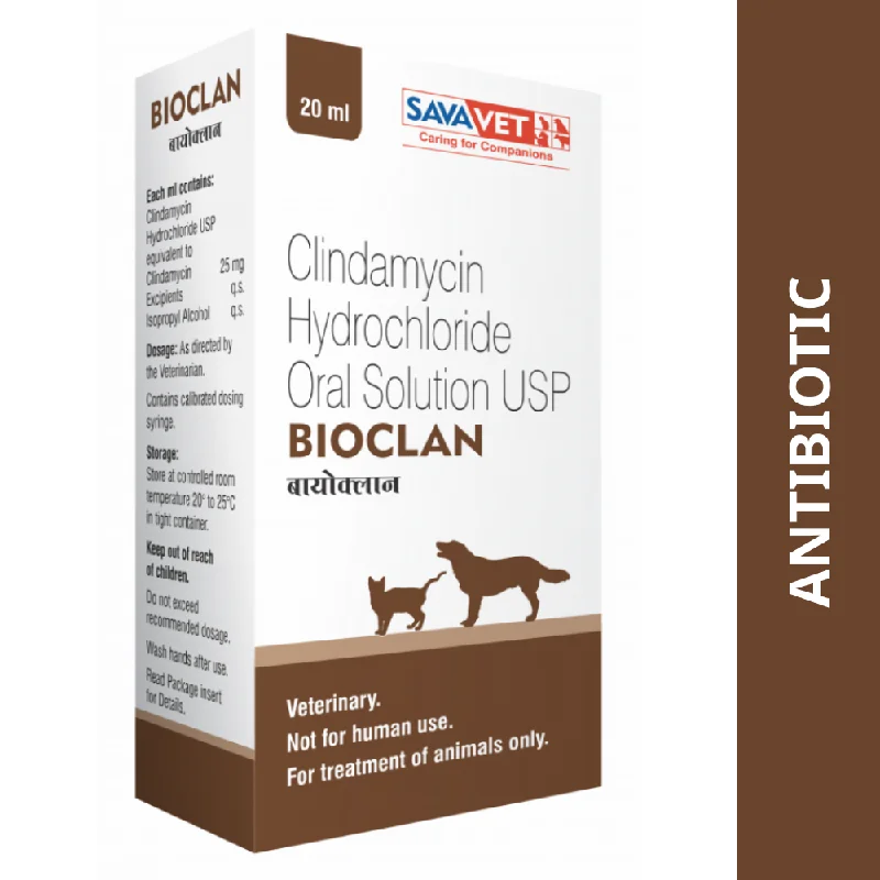 Savavet Bioclan (Clindamycin) Oral Solution for Dogs and Cats (20ml)