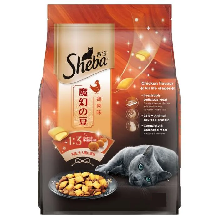 Sheba Chicken Flavour Irresistible Cat Dry Food (100g)