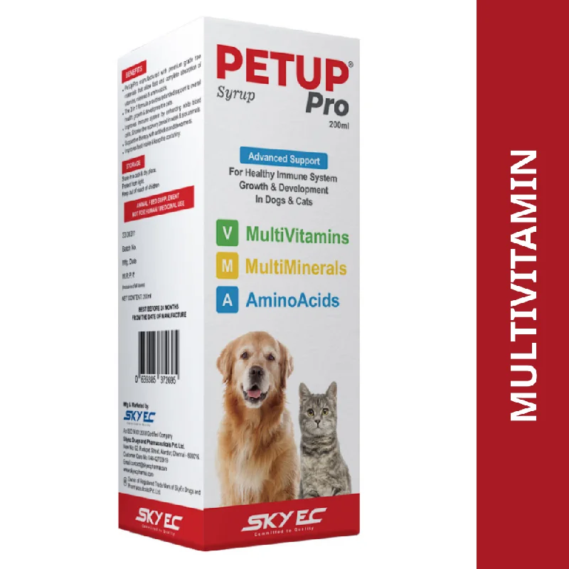 Skyec Petup Syrup Multi Vitamin Supplement for Dogs and Cats