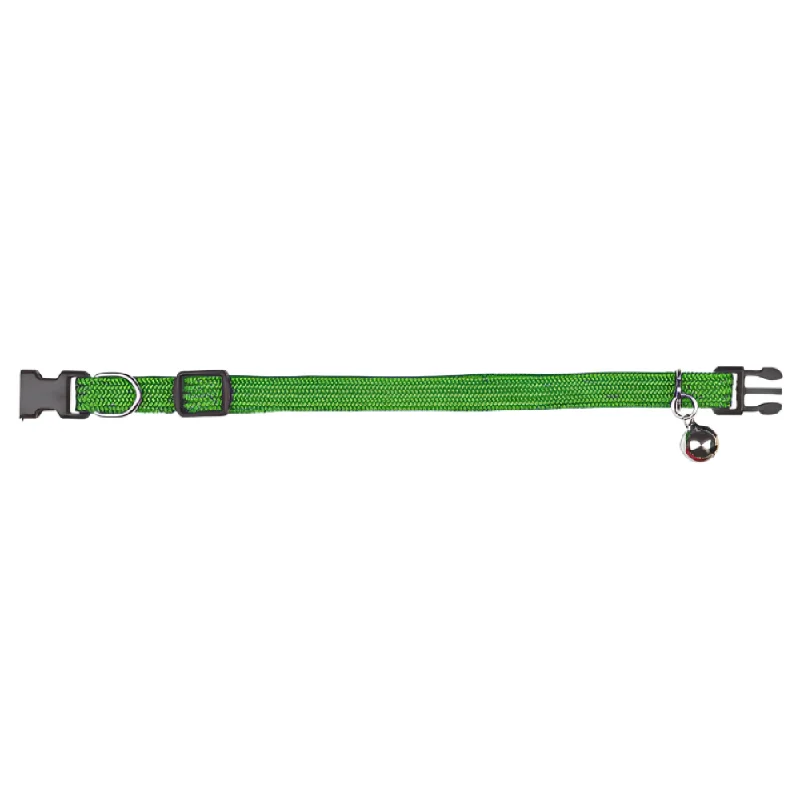 Trixie Elastic Collars with Bell for Cats (Green)