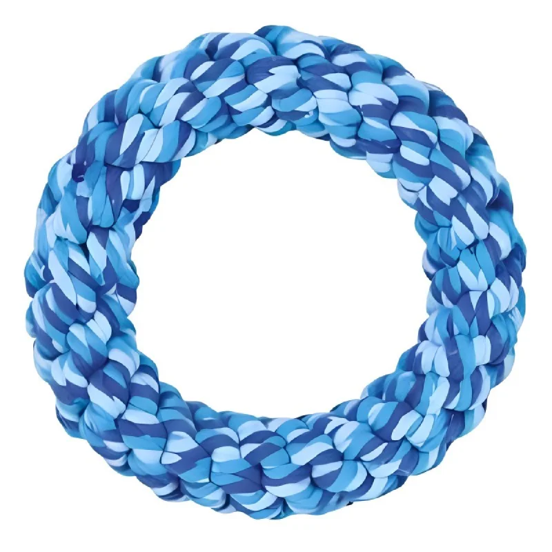 Trixie Rope Ring Toy for Dogs (Blue)