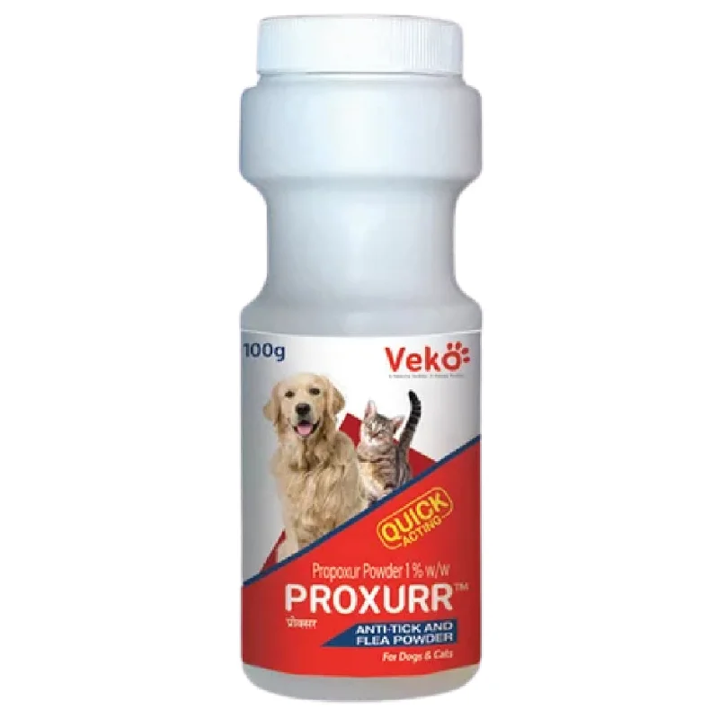 Veko Proxurr (Propoxur) tick Powder for Dogs and Cats (100g)