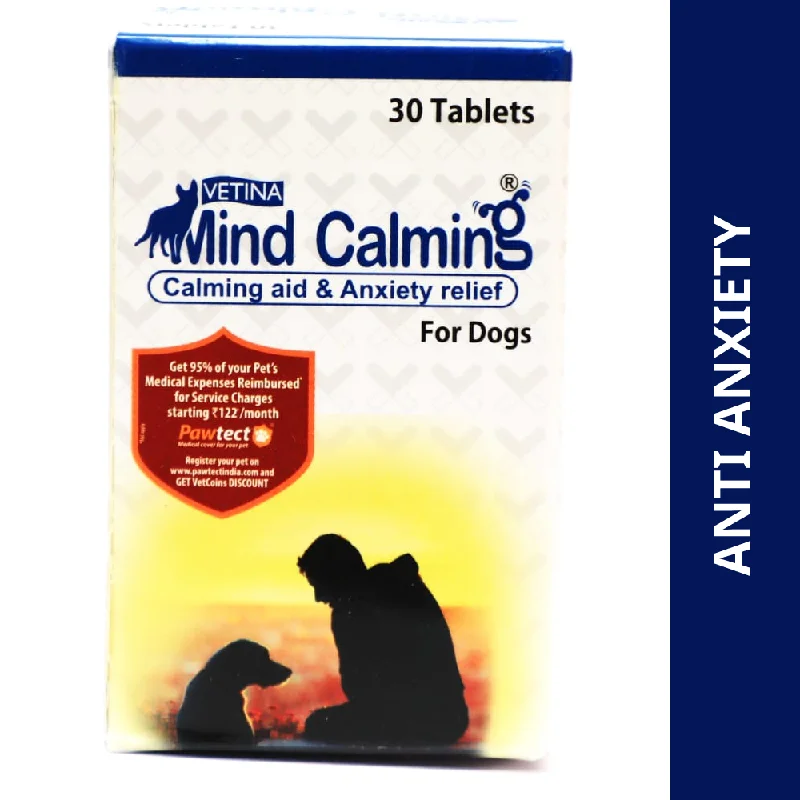 Vetina Mind Calming Tablet for Dogs (pack of 30 tablets)