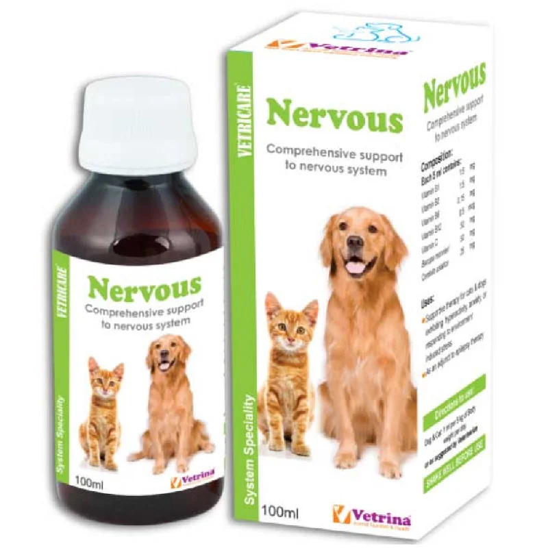 Vetricare Nervous Syrup for Dogs and Cats (100ml)