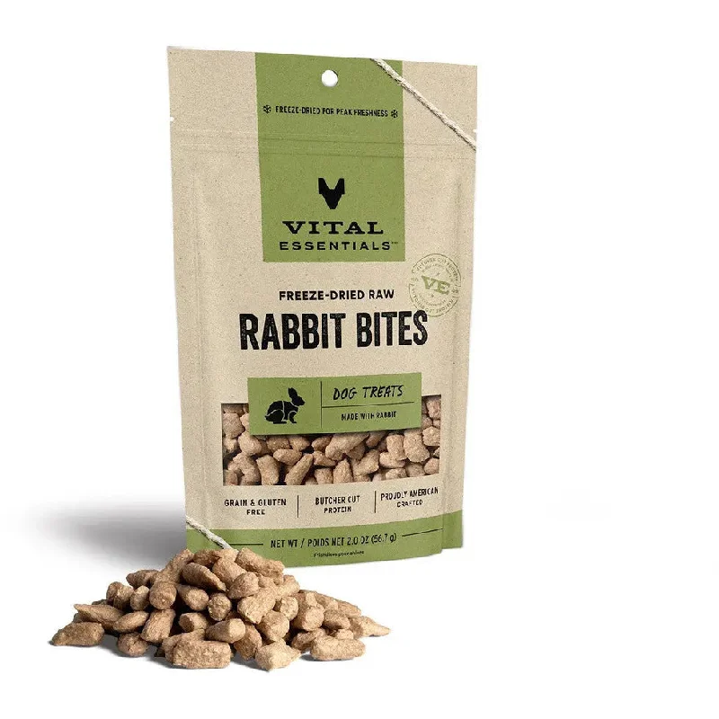 Vital Essentials® Freeze-Dried Rabbit Bites Dog Treats