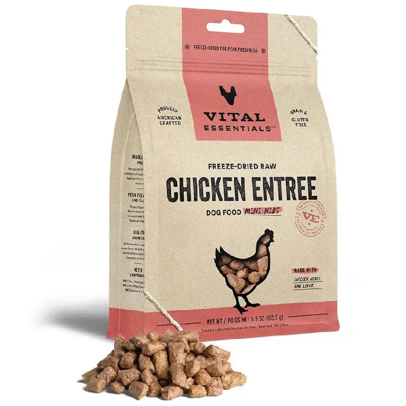 Vital Essentials® Freeze-Dried Raw Chicken Entree Dog Food Mini Nibs