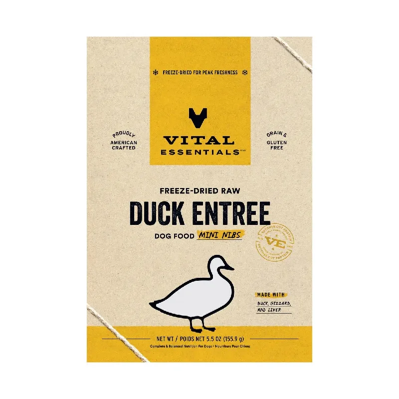 Vital Essentials® Freeze-Dried Raw Duck Entree Dog Food Mini Nibs