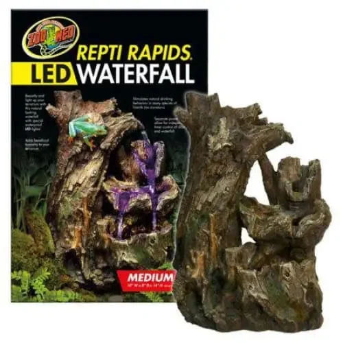 Zoo Med Repti Rapids LED Waterfall - Wood Style